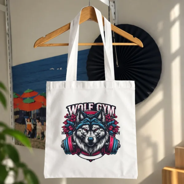 توت بگ بدنسازی طرح گرگ با هدفون Wolf Gym کد 20200