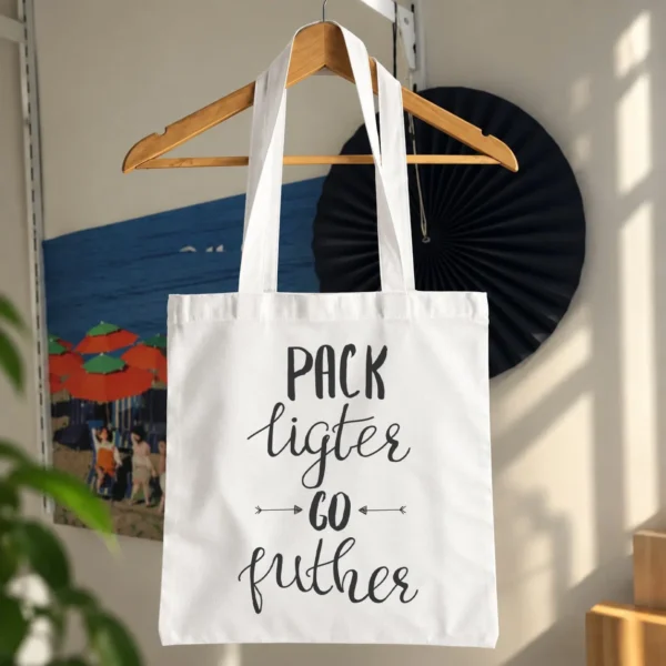 توت بگ تایپوگرافی Pack Lighter Go Further کد 20501