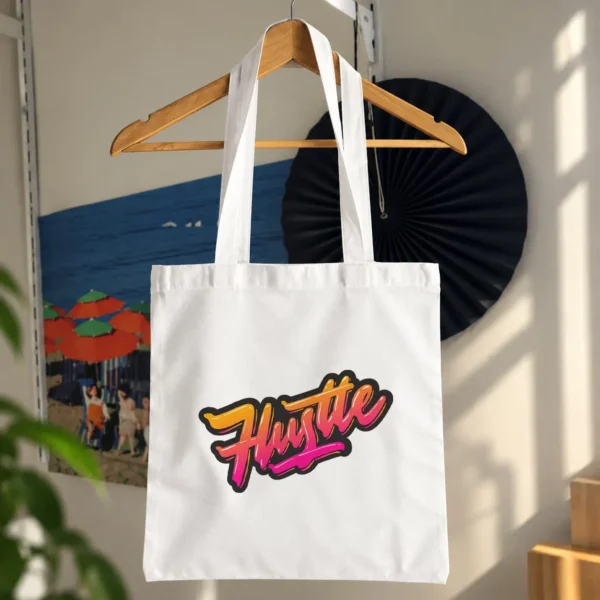 توت بگ تایپوگرافی Hustle رنگی کد 20763