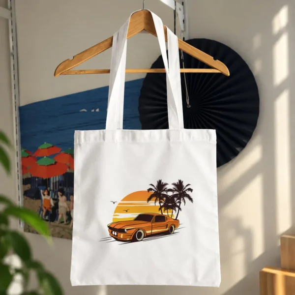 توت بگ ماشین کلاسیک در غروب تابستانی کد 21783