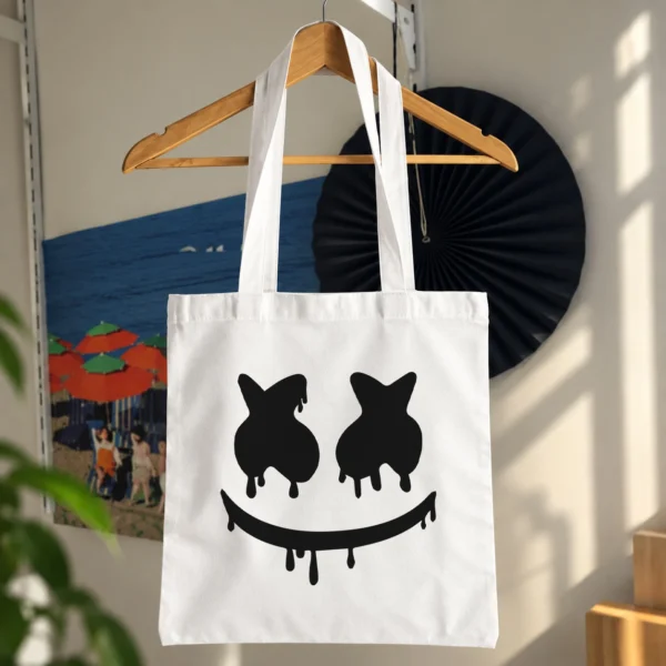 توت بگ دی‌جی مارشملو طرح صورت خندان (Marshmello)