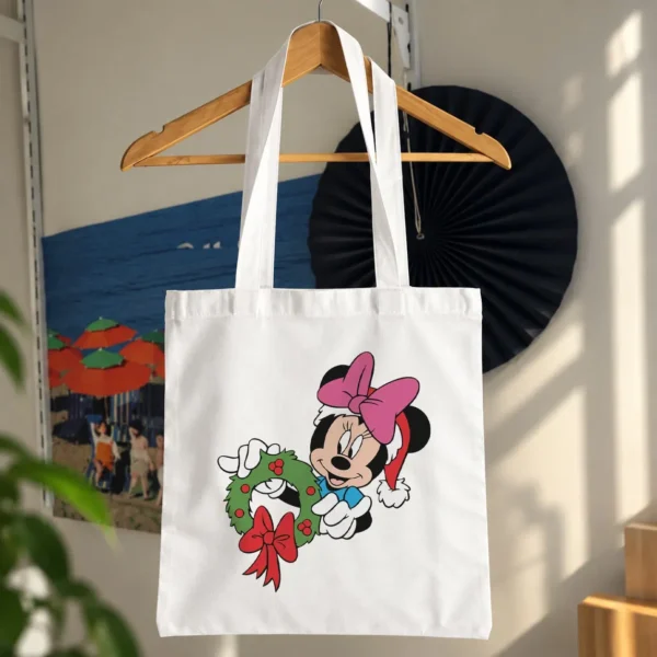 توت بگ مینی موس طرح تاج گل کریسمس (Minnie Mouse)