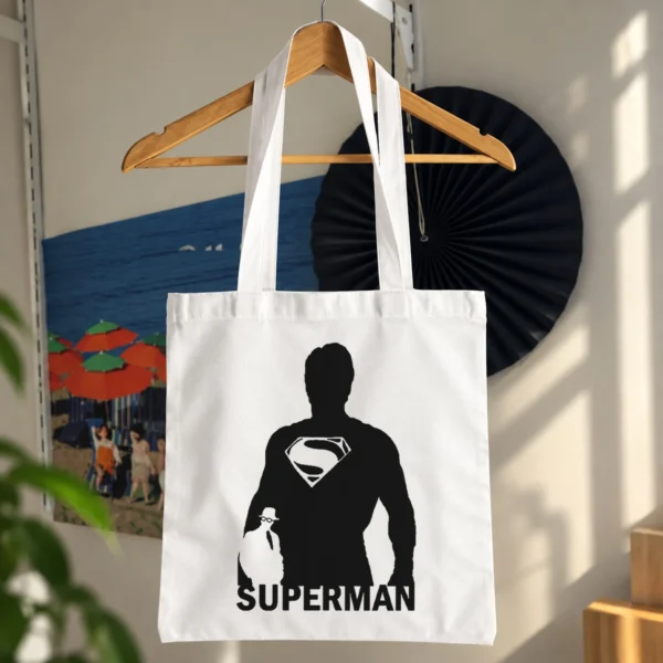 توت بگ سوپرمن طرح سیلوئت مینیمال (Superman) کد 3717