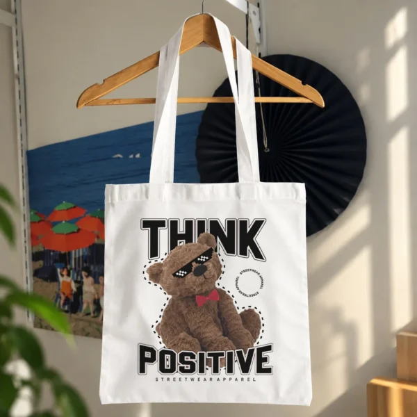 توت بگ خرس عروسکی طرح مثبت فکر کن (Think Positive)