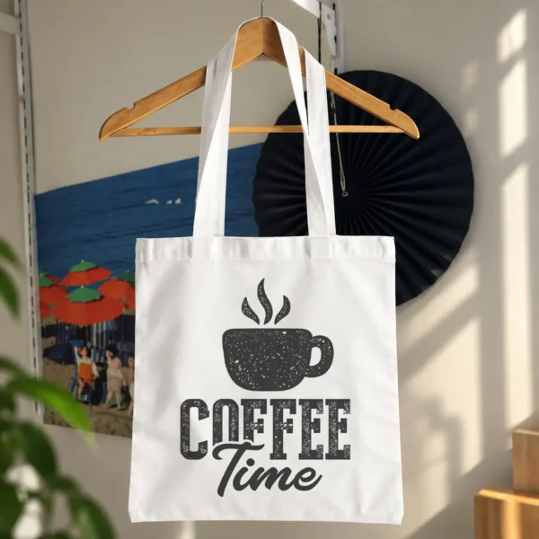 توت بگ قهوه طرح تایپوگرافی Coffee Time کد 5935