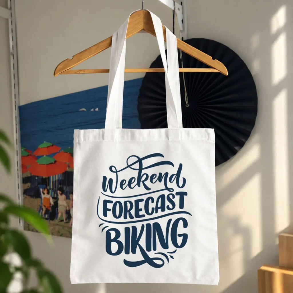 توت بگ دوچرخه‌سواری طرح Weekend Forecast Biking کد 6122