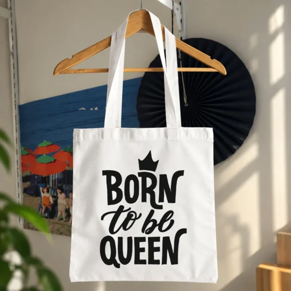 توت بگ زنانه طرح Born to Be Queen
