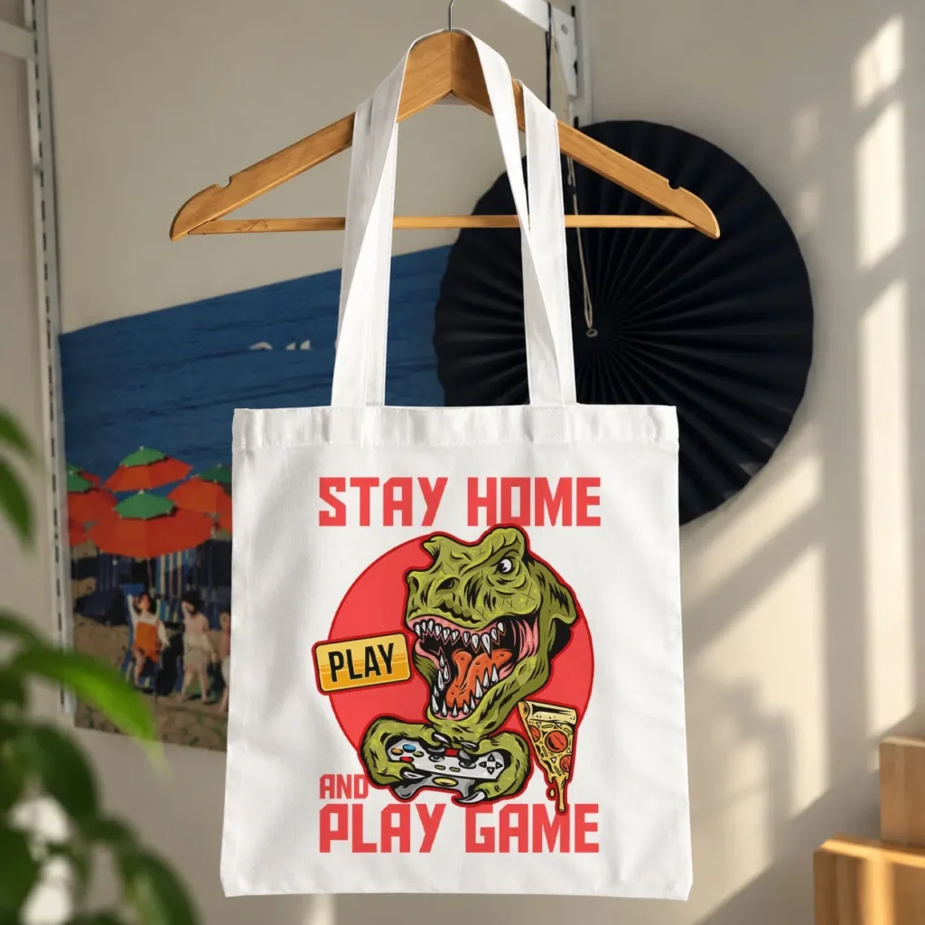 توت بگ تی‌رکس گیمر طرح Stay Home Play Game کد 7251