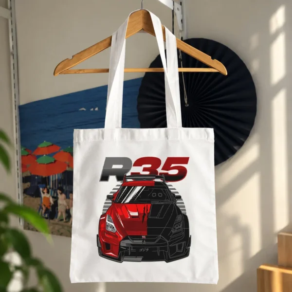 توت بگ نیسان GT-R R35 قرمز و مشکی طرح نمای جلو