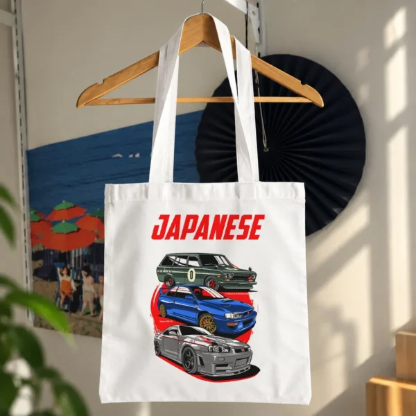 توت بگ خودروهای ژاپنی طرح کلاژ سه‌تایی Japanese