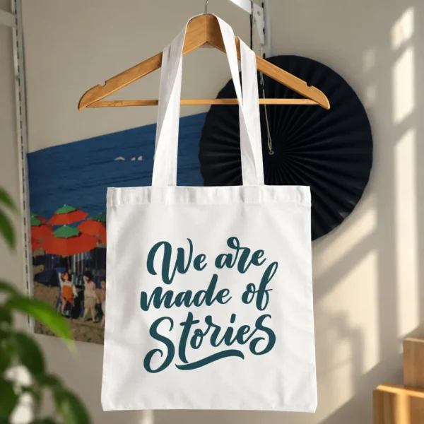 توت بگ کتاب‌دوستی طرح We Are Made of Stories کد 8166