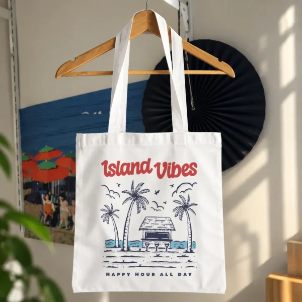 توت بگ تابستانی طرح ساحل Island Vibes کد 8327