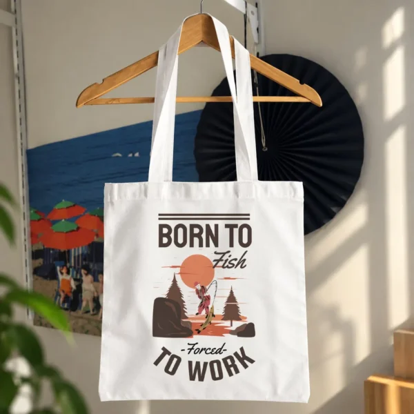 توت بگ ماهیگیری طرح Born to Fish Forced to Work کد 8527