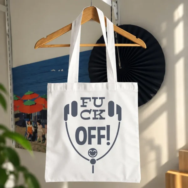 توت بگ تایپوگرافی Fuck Off طرح هدفون کد 9007