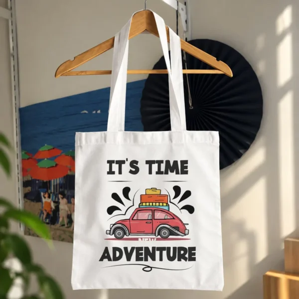 توت بگ سفر طرح ماشین و نوشته It’s Time Adventure کد 9361