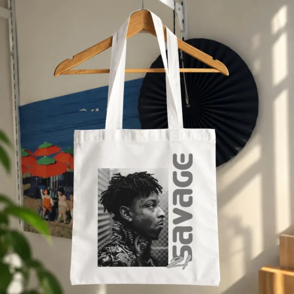 توت بگ 21 Savage طرح پرتره و تایپوگرافی