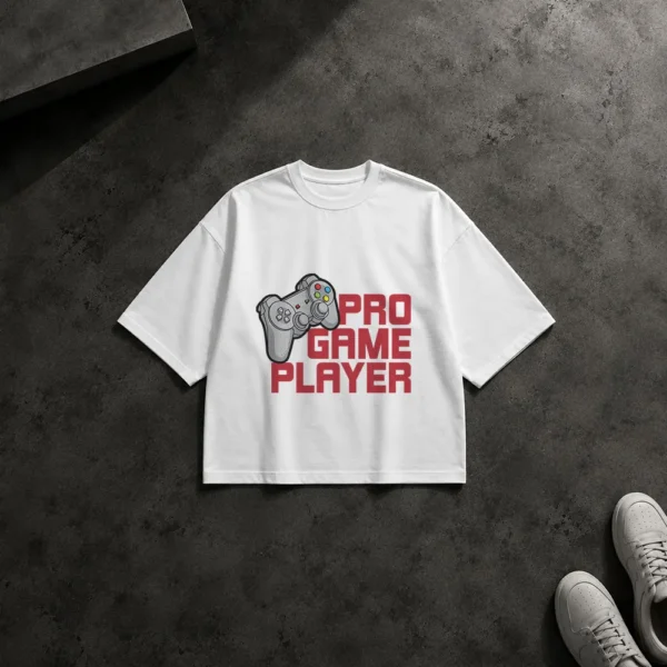 تیشرت باکسی گیمینگ طرح Pro Game Player کد 11268