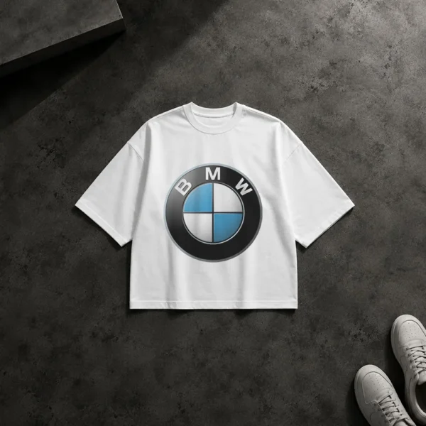 تیشرت باکسی بی‌ام‌و طرح لوگوی کلاسیک (BMW) کد 12099