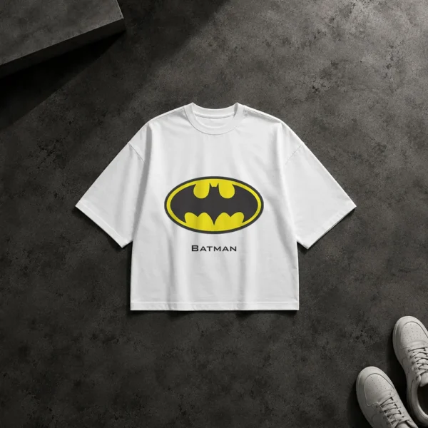 تیشرت باکسی بتمن طرح لوگوی کلاسیک (Batman) کد 1322