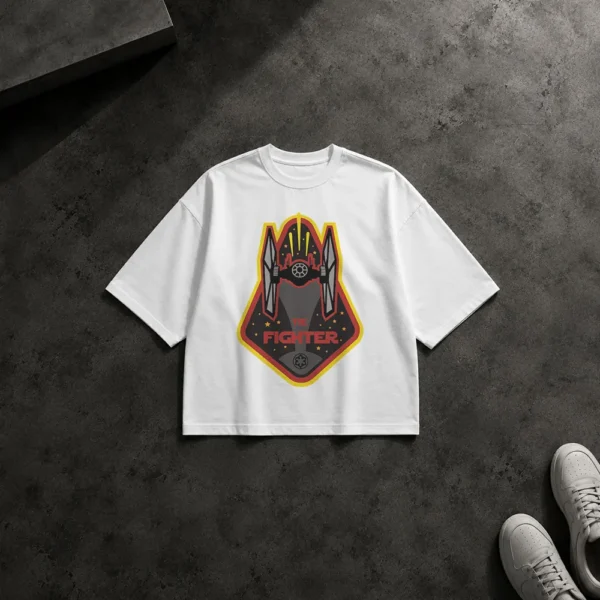 تیشرت باکسی جنگ ستارگان طرح جنگنده تای (TIE Fighter) کد 1392