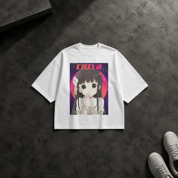 تیشرت باکسی انیمه Gochuumon wa Usagi Desu ka طرح چیا (Chiya) کد 14372