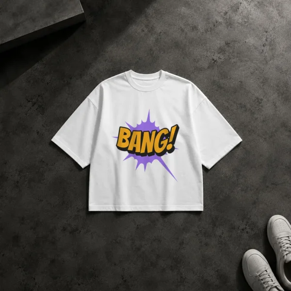 تیشرت باکسی کمیک طرح Bang کد 14518