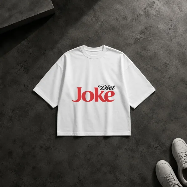تیشرت باکسی طرح لوگوی طنز Diet Joke کد 14595