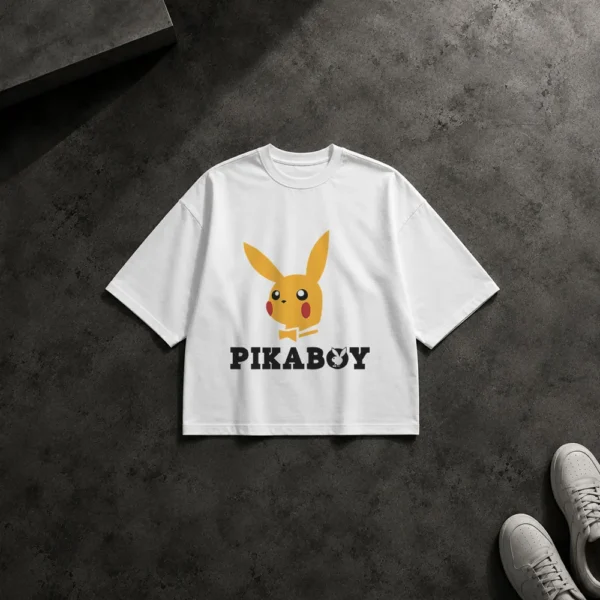 تیشرت باکسی پوکمون طرح پیکاچو (Pikaboy) کد 14709