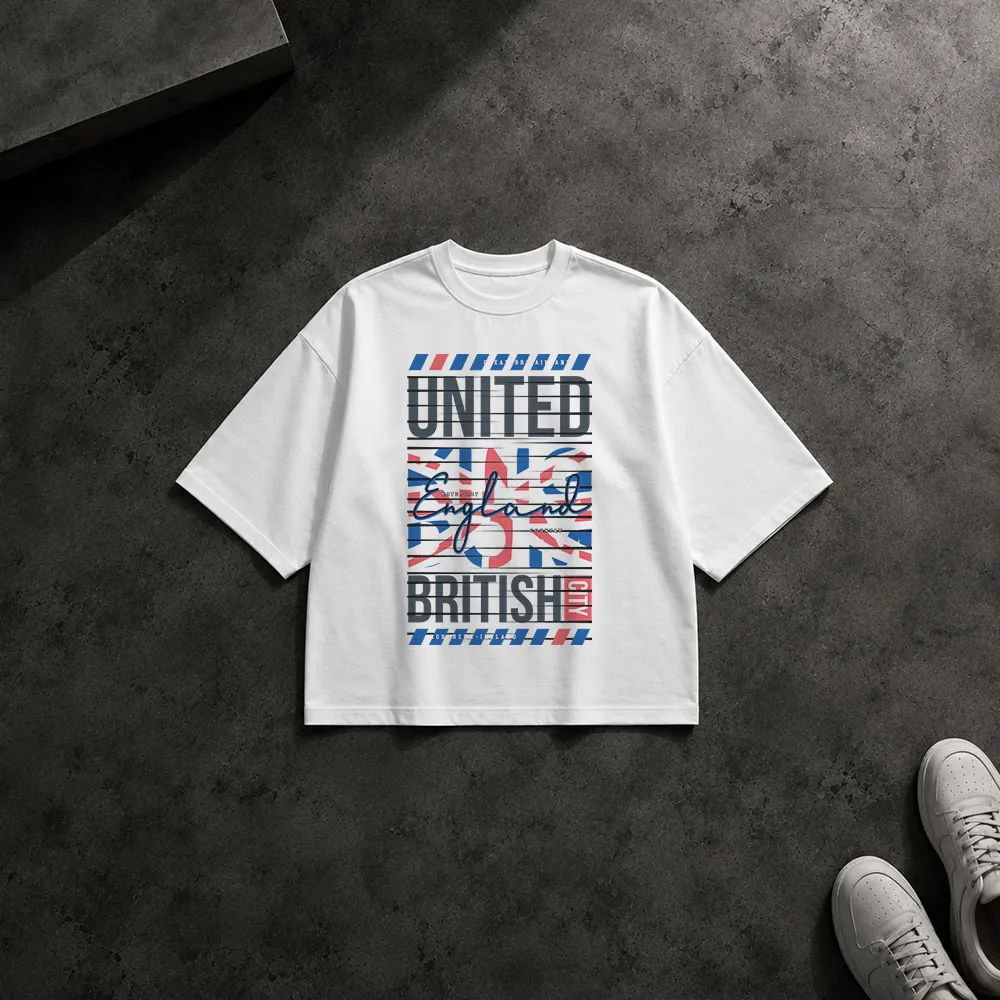 تیشرت باکسی طرح پرچم United British کد 15654