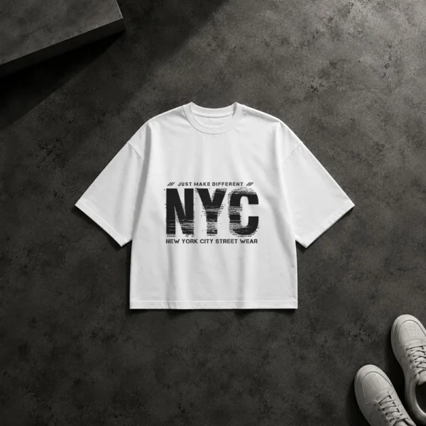 تیشرت باکسی طرح NYC Street Wear نیویورک کد 16028