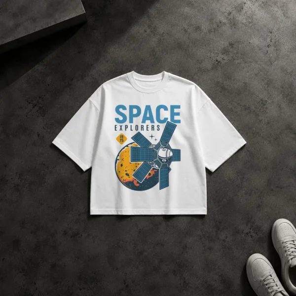تیشرت باکسی طرح ماهواره Space Explorers کد 16585