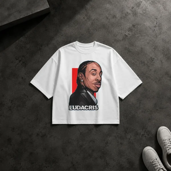 تیشرت باکسی طرح پرتره لوداکریس (Ludacris) کد 18674