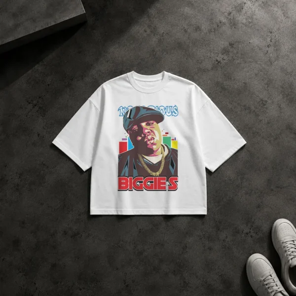 تیشرت باکسی طرح پرتره ناتوریوس بیگ (Notorious B.I.G.) کد 18689