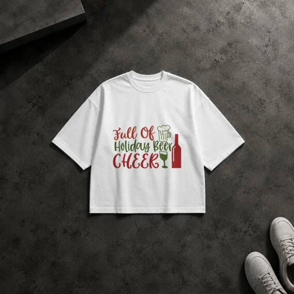 تیشرت باکسی کریسمس طرح Holiday Beer Cheer کد 18860