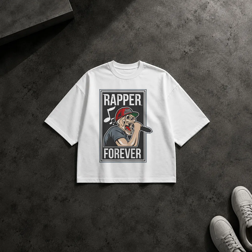 تیشرت باکسی طرح رپر Rapper Forever کد 19287