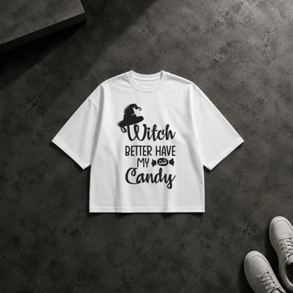 تیشرت باکسی هالووین طرح Witch Better Have My Candy کد 20596