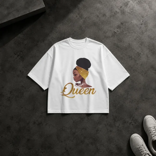 تیشرت باکسی زن طرح Queen پرتره کد 20792