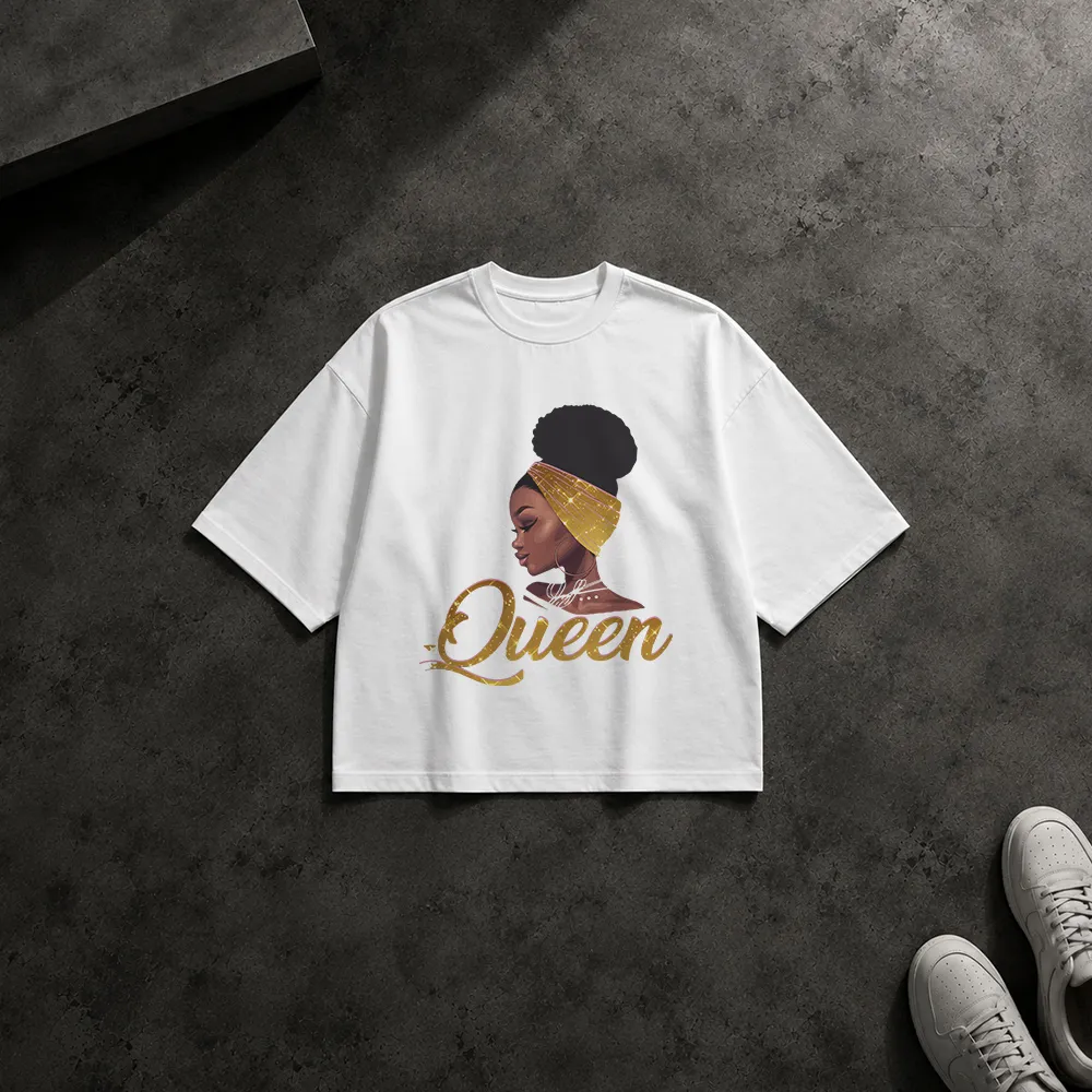 تیشرت باکسی زن طرح Queen پرتره کد 20792