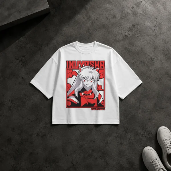 تیشرت باکسی انیمه اینویاشا طرح پرتره (Inuyasha) کد 21902