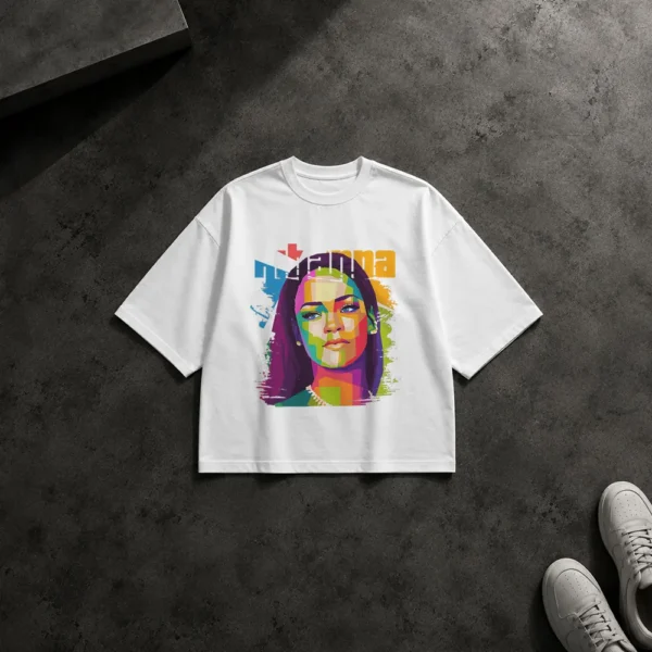 تیشرت باکسی کوای لنرد طرح پرتره رنگارنگ (Kawhi Leonard) کد 22728