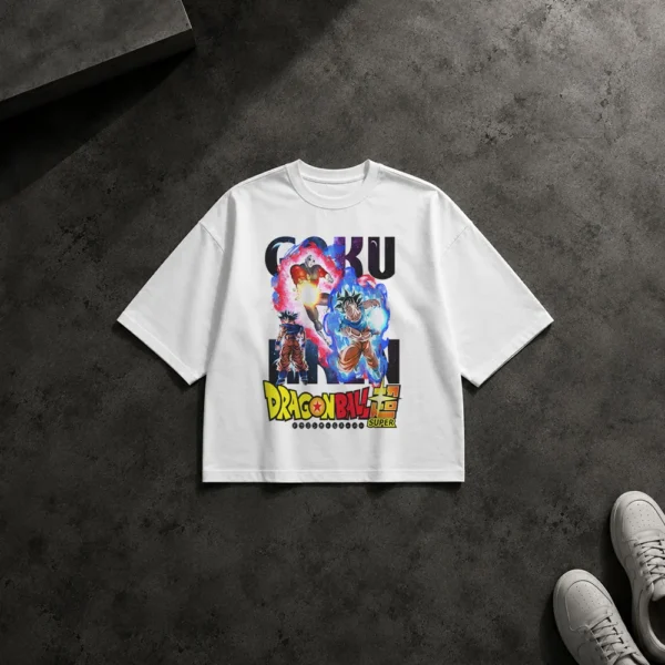 تیشرت باکسی انیمه دراگون بال سوپر طرح گوکو (Goku)