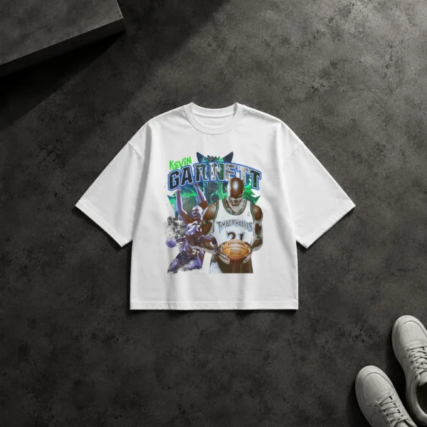 تیشرت باکسی بسکتبال طرح کوین گارنت (Kevin Garnett) کد 2578