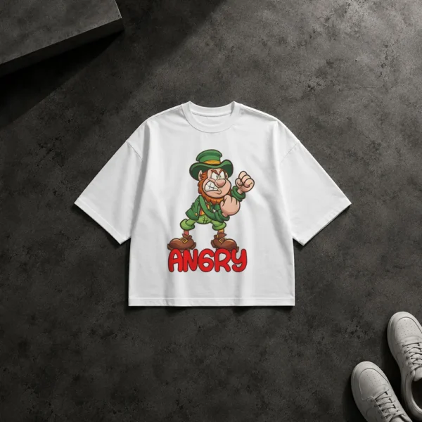 تیشرت باکسی لپرکان عصبانی طرح کارتونی کد 25910