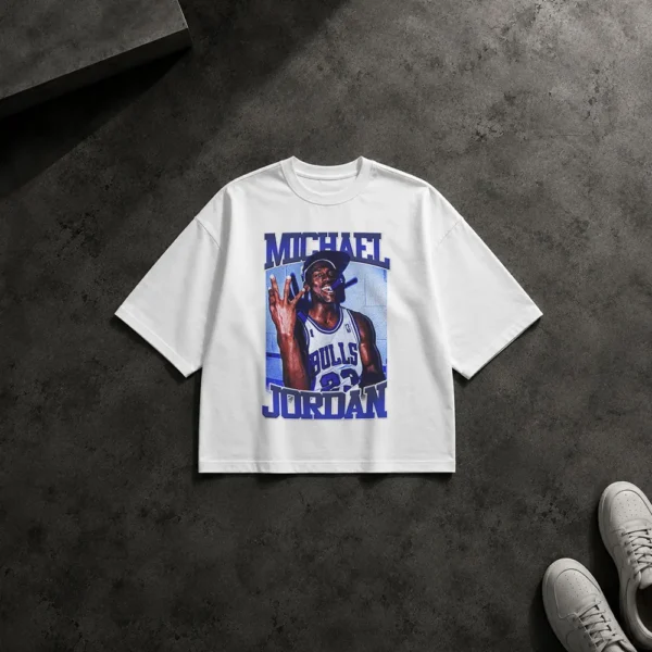تیشرت باکسی مایکل جردن طرح بولز ۲۳ (Michael Jordan) کد 3058