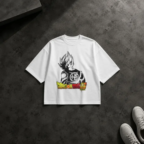 تیشرت باکسی انیمه دراگون بال طرح وژتا (Vegeta)