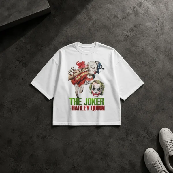 تیشرت باکسی جوکر و هارلی کویین (The Joker Harley Quinn) کد 3126