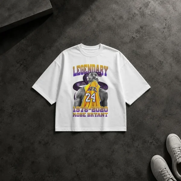 تیشرت باکسی کوبی برایانت طرح Legendary 24