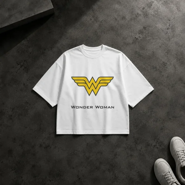 تیشرت باکسی دی‌سی طرح لوگوی واندر وومن (Wonder Woman)