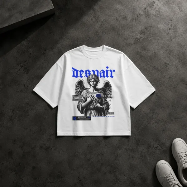تیشرت باکسی مجسمه فرشته طرح Despair