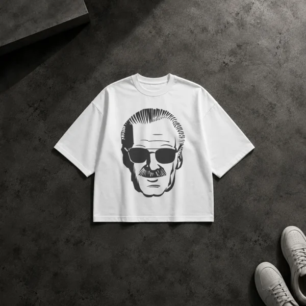 تیشرت باکسی مارول طرح پرتره استن لی (Stan Lee) کد 3542